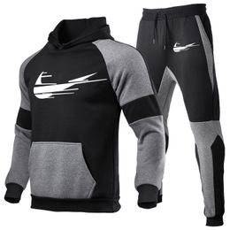 Hommes femmes mode survêtement à capuche vêtements Jogging survêtement décontracté hommes course Sport costumes et pantalon 2 pièces ensembles chemise