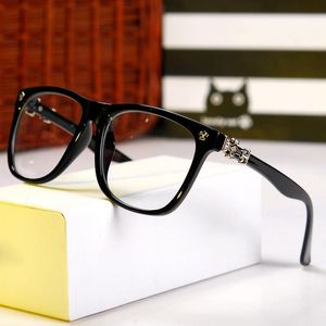 Hommes Femmes Mode Lunettes Sur Cadre Nom Marque Designer Plaine Lunettes Optique Lunettes Myopie Oculos H399