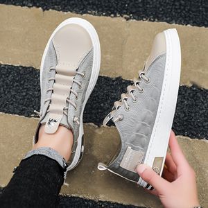 Mannen vrouwen mode schoenen kleur wit grijs zwart heren sport trainers platform sneakers maat 39-44 V031