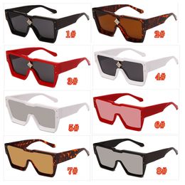 Men Women For Woman Square fietsen Rijden Mode Zomer Zon Buiten Zonnebril Beach bril Zonnebril Sunglasse 5colour Glasse Man Winddicht Goggle