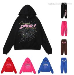 hommes femmes à capuche veste web sweat-shirt Spiders 555 sweat à capuche araignée lpm taille américaine S-2XL sweat à capuche araignée rose sweat à capuche araignée Young Thug sp5der survêtement à capuche 55555