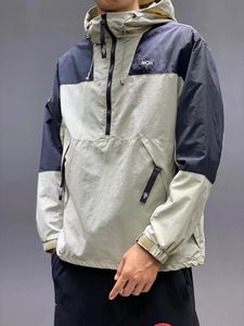 Veste à capuche pour hommes et femmes, manteaux d'extérieur, vêtements d'extérieur, coupe-vent, LOGO brodé