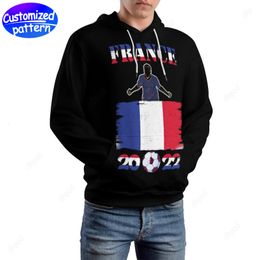 Designer Hommes Femmes Sweats à capuche Sweatshirts France Custom à motifs Lâches doubles casquettes toutes imprimées comme sweats à capuche en gros à capuche femmes Vêtements pour hommes Vêtements grande taille s-6xl