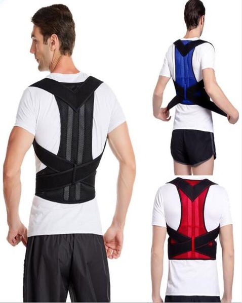 Hombres Mujeres correa de corrección jorobada correa de hombro para adultos postura postura correctora de soporte lumbar ajustable cinturones5151926