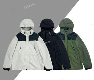 Hommes Femmes Veste Printemps Chaud Manteau Mode À Capuche Nord Vestes Sport Coupe-Vent Casual Fermeture Éclair Face Vêtements D'extérieur Lâche Imprimer Vêtements de plein air