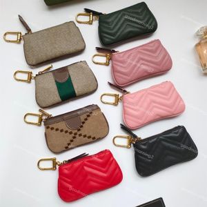 Hommes femmes portefeuilles clés de créateurs de mode de mode porte-sac à main support de carte pendentif portefeuille authentique sac à glissière en cuir accessoires 8 Color321f