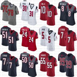 7 CJ Stroud Will Anderson Jr Maillot de football personnalisé Devin Singletary Stingley Robert Woods Dalton Schultz Dameon Pierce Jalen Pitre Tank Dell Chase Winovich