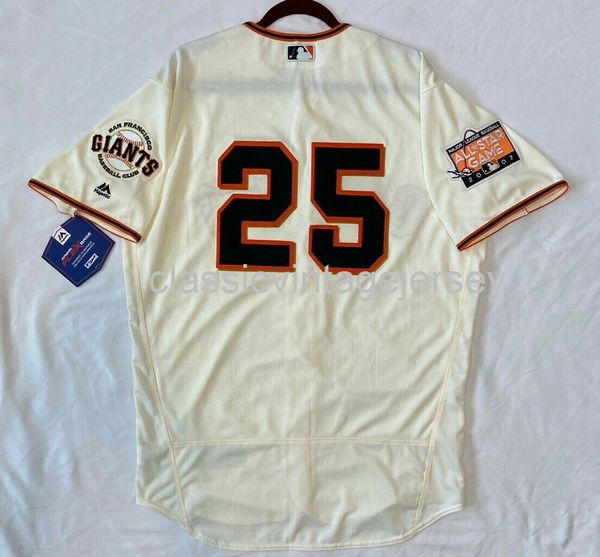 Hommes Femmes enfants BARRY BONDS FLEX BASE JERSEY Broderie Nouveaux maillots de baseball