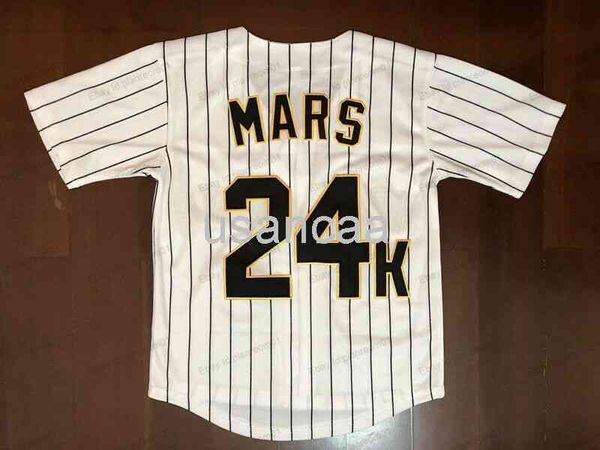 Maillot de Baseball pour hommes, femmes et enfants, Bruno Mars #24K Hooligans, cousu blanc, personnalisé, professionnel, XS-5XL 6XL