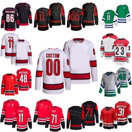 Men Women Kids Hockey 31 Frederik Andersen Jersey 11 Staal 22 Brett Pesce 71 Jesper Fast Bradley Nadeu 86 Teuvo Teravainen 23 Stefan Noesen Martinook Reverse Retro