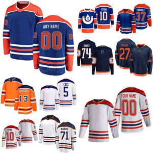 Hommes Femmes Enfants Hockey 71 Ryan McLeod Jersey 27 Brett Kulak 10 Derek Ryan 5 Cody Ceci 37 Warren Foegele 13 Mattias Janmark 74 Stuart Skinner Reverse Heritage Classic