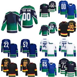 Heren Dames Kinderen Hockey 72 Anthony Beauvillier Jersey 57 Tyler Myers 15 Sheldon Dries 22 Daniel Sedin 65 Ilya Mikheyev 81 Dakota Joshua 35 Thatcher Demko All Stitched