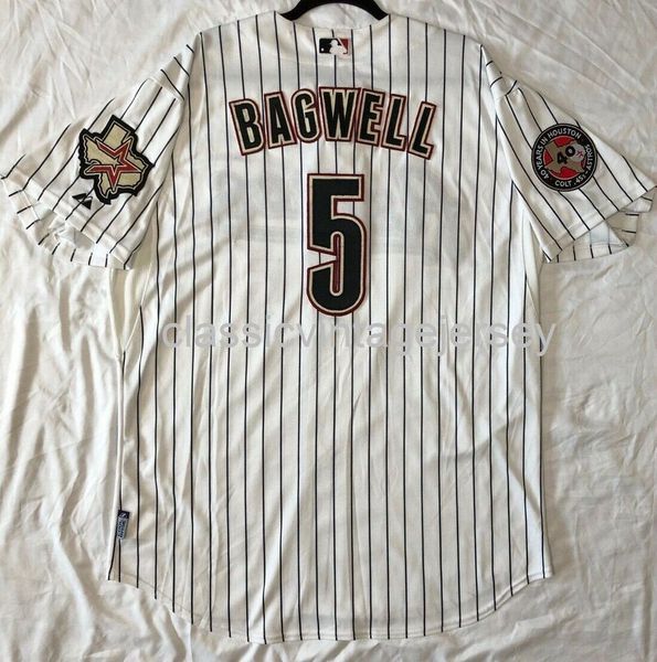 Hombres Mujeres niños JEFF BAGWELL VINTAGE COOL BASE JERSEY Bordado Nuevas camisetas de béisbol