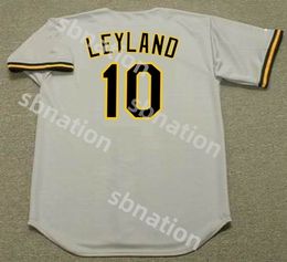 Jim Leyland Pittsburgh 1992 Jersey de baseball en arrière