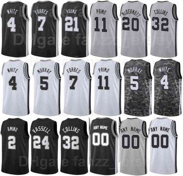 Hommes Femmes Enfants Sérigraphie Tony Parker Jersey 9 Basketball Manu Ginobili 20 Bruce Bowen 12 David Robinson 50 Tim Duncan 21 Thaddeus Young Al-Farouq Aminu 5