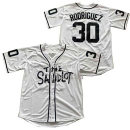 Men Women Kids The Sandlot 30 Rooriguez Jersey Borduurwerk Wit Hip-Hop Street Culture Professional Custom Jerseys XS-5XL 6XL