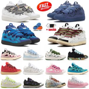 Hommes femmes lavines chaussures de luxe en cuir curb baskets robes de créateur chaussures de course extraordinaires sneakers décontractés veau