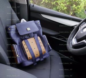 Hombres Mujeres Mochila de cuero Bolso de escuela clásico Bolso de viaje de alta calidad Hombre Satchel Bolso de hombro Bolsos de diseñador Bolsillos Bolsos multifuncito