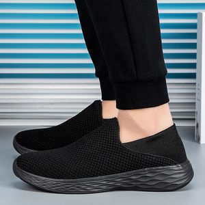 Gratis Verzending Mannen Vrouwen Loafers Loopschoenen Zacht Comfort Zwart Wit Beige Grijs Rood Paars Blauw Groen Heren Trainers Slip-On Sneakers GAI color81