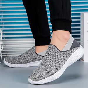 Livraison Gratuite Hommes Femmes Mocassins Chaussures De Course Doux Confort Noir Blanc Beige Gris Rouge Violet Bleu Vert Hommes Baskets Slip-On Baskets GAI color34