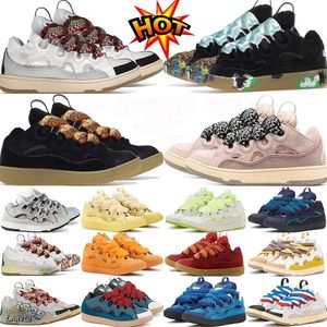 Hommes Femmes Luxury Casual Chores Cuir Curb Sneakers Designer Robe Chaussures de course Extraordinary Casual Sneaker Calfskin Nappa Platform Mens Sports Trainers Campus