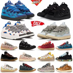 Hommes femmes Luxury Casual Chores Lavines Lavines Chaussures Curb Sneakers Designer Lavins Chaussures Casual Sneaker Lavinas Calfskin Nappa Platform Mens Sports Trainers