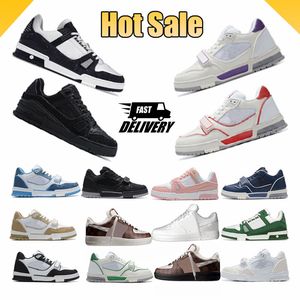 Hommes femmes Luxury Casual Shoes Cuir Sneakers Designer Chaussures de course Casual Sneaker Platform Mens Sports Trainers Populaire Fashionable Taille 36-45 Formation