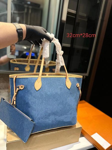 Hommes Femmes Luxe Designer Sacs Cosmétiques Denim Totes Sacs Sac À Main Shouder Bandoulière Dames Sacs À Main Avec Original Sac À Poussière Pochette Bourse Pochette