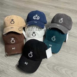 Mannen Vrouwen Luxe Distressed Baseball Caps Designer Pet met gaten Mode Heren Sport Golf Cap Laurier Borduurmutsen Zomerhoed 93TY