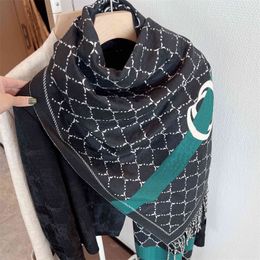 Heren Dames Luxe Sjaal Volledige Letter Wolmix Pashmina Designer Kasjmier Wraps Winter Dame Sjaal G Sjaals Modeontwerpers Sjaals