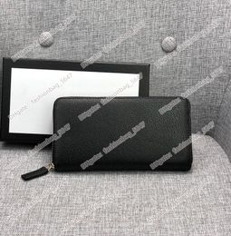 Heren Dames Luxe Portefeuilles Designer Portemonnee Topkwaliteit Echt Leer Creditcardhouder Letter Clutch Handtas Lange Vierkante Portemonnee Rits Standaard Portefeuilles Met Doos