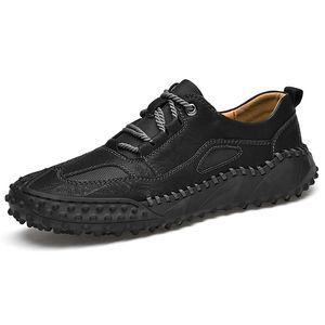 Hombres Mujeres Malla Zapatos para correr Cuero Suave Comodidad Negro Blanco Marrones Gris oscuro Rojo Zapatillas deportivas para hombre Zapatillas deportivas GAI