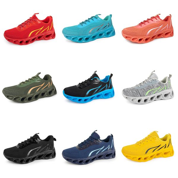 Hombres Mujeres Niza zapatos para correr GAI negro azul marino azul amarillo claro entrenadores para hombre deportes transpirables zapatillas de deporte al aire libre tendencias