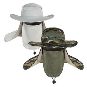 Chapeau de jardinage en plein air pour hommes et femmes, avec rabat sur le cou, casquette d'expédition, chapeaux de pêche pour la recherche Comping, protection solaire uv Nice241E