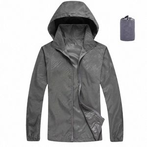 Hommes Femmes Outdoor Quick-Sec Sun Protecti Skin Veste Jersey Manteau Top Coupe-vent Printemps Automne Été Randonnée Cam Cyclisme w5nv #