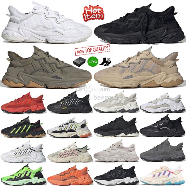 originaux ozweegos hommes femmes chaussures de course noir blanc Iridescent Trace Cargo Bliss Ash Pearl Chalk Pearl chanvre chaussures de sport ozweego