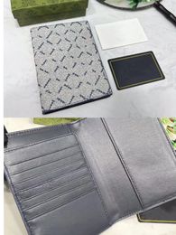 Men Women Paspoorthouders Casual portefeuilles Canvas Leather Coin Purse Designer Card Holder Clutch Wallet