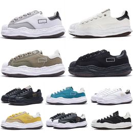 mannen vrouwen platform schoenen top kwaliteit maison mihara yasuhiro mmy blakey canvas schoen leer zwart wit geel klassieke sneakers heren trainers designer schoenen