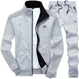 Mannen Vrouwen Polyester Trainingspakken Sweatshirt Sporting Fleece Gyms Spring Jacket + Pants Casual Heren Track Suit Sportswear Fitness