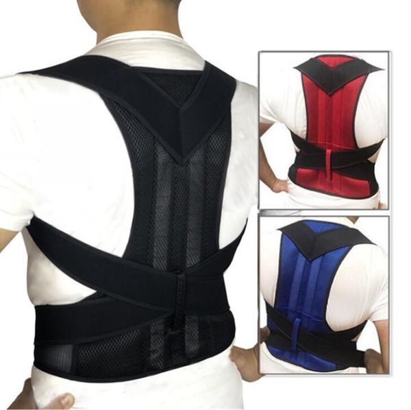 Corretor de postura masculino e feminino para costas, clavícula, coluna, ombro, suporte lombar, espartilho, correção de postura, cinto ortopédico 2019