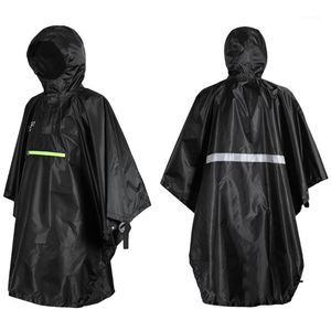 Outdoor jackshoodies mannen vrouwen regenjas waterdichte regenkleding regenhoes jas kap fietsen met reflector regendichte poncho reflecterende strip