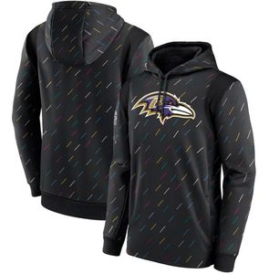 Hombres Mujeres Ravens039s Sudaderas Crucial Catch Therma Sudadera con capucha Charcoal7914854