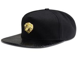 Men Women Rivet Lion Head Skull Sunshade Baseball Cap Zomer Sport Zonnebrandcrème Hip Hop Punk Verstelbare katoenen platte hoeden P53 2203129834942