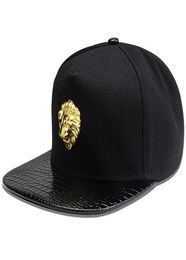 Hommes femmes Rivet tête de Lion crâne parasol casquette de Baseball été Sport crème solaire Hip Hop Punk réglable coton chapeaux plats P53 2203126092905