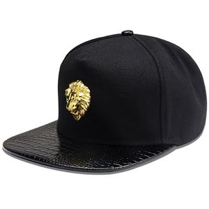 Mannen Vrouwen Klinknagel Leeuwenkop Schedel Zonnescherm Baseball Cap Zomer Sport Zonnebrandcrème Hip Hop Punk Verstelbare Katoen Platte Hoeden P53 210331333N