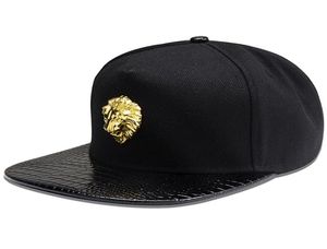 Hommes femmes rivet lion tête crâne de soleil couchage de baseball casquette d'été sport de crème solaire hip hop punk chapeaux plats en coton réglable p53 2203129834942