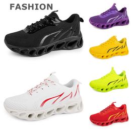 Hombres Mujeres Zapatos para correr Negro Blanco Rojo Azul Amarillo Neón Verde Gris Entrenadores para hombre Deportes Moda Zapatillas deportivas al aire libre EUR38-45 GAI Color58