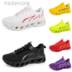 Hombres Mujeres Zapatos para correr Negro Blanco Rojo Azul Amarillo Neón Gris Entrenadores para hombre Deportes Zapatillas deportivas al aire libre GAI color46