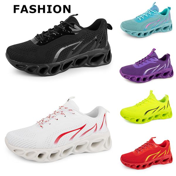 Hombres Mujeres Zapatos para correr Negro Blanco Rojo Azul Amarillo Neón Verde Gris Entrenadores para hombre Moda deportiva Zapatillas deportivas al aire libre 38-45 GAI color43