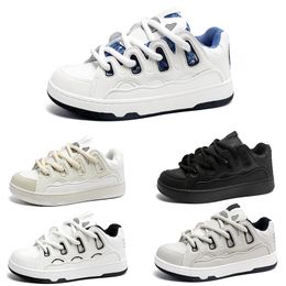 Heren Dames Hardloopschoenen Klassiek Hot Sale Platte veters Grijs Zwart Crèmekleurige Schoenen Heren Trainers Sport Sneakers Maat 36-44